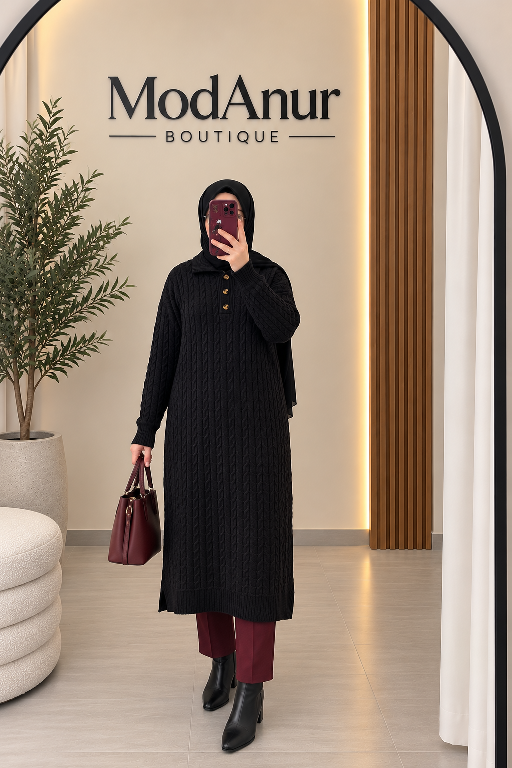 Pullover mit knöpfen