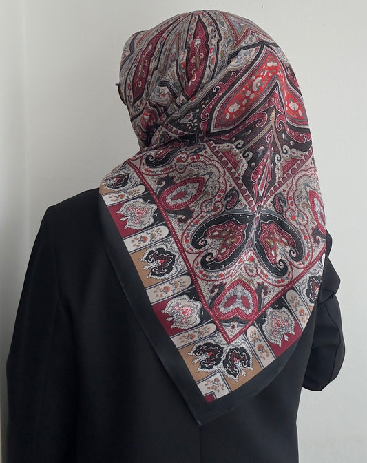 Soft pamuk desenli eşarp