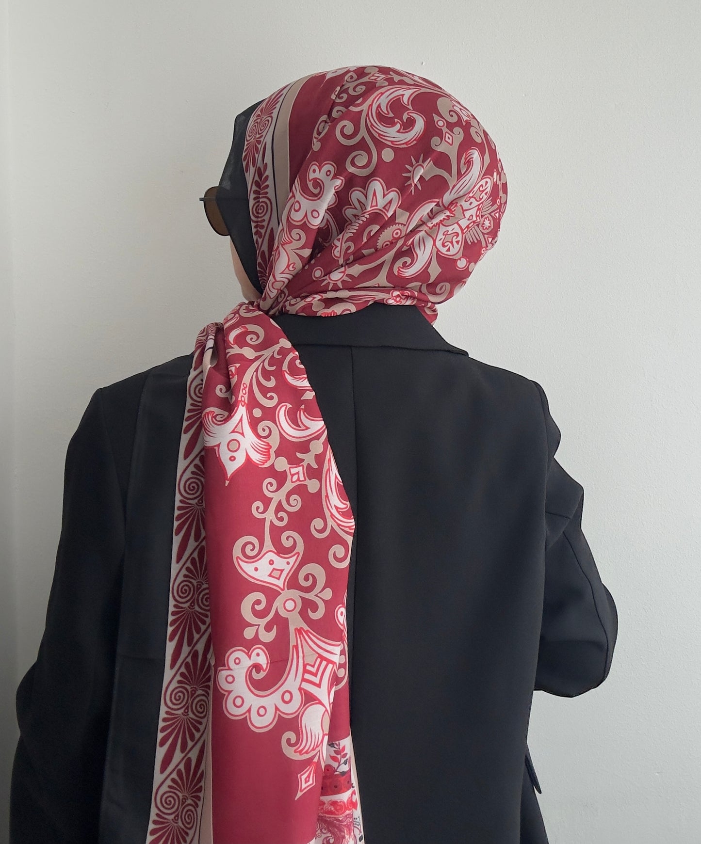 Soft pamuk desenli şal